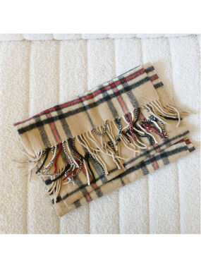 Burberry Vintage Check 100% Cashmere Scarf